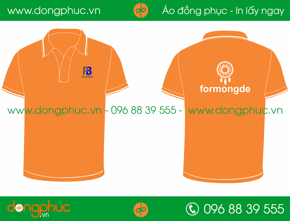Áo phông đồng phục công ty PB